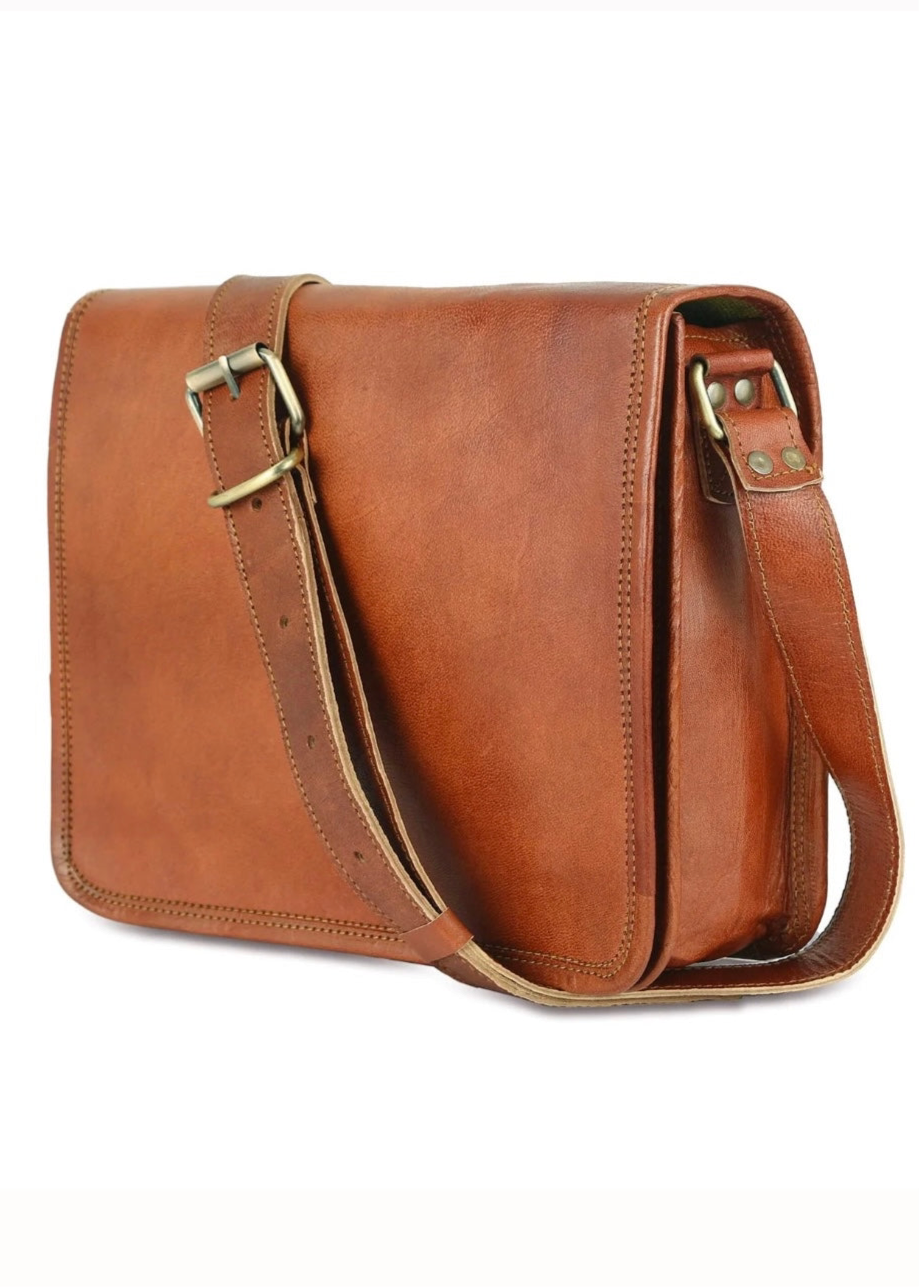 Vintage Brown Cross Body Slim Bag