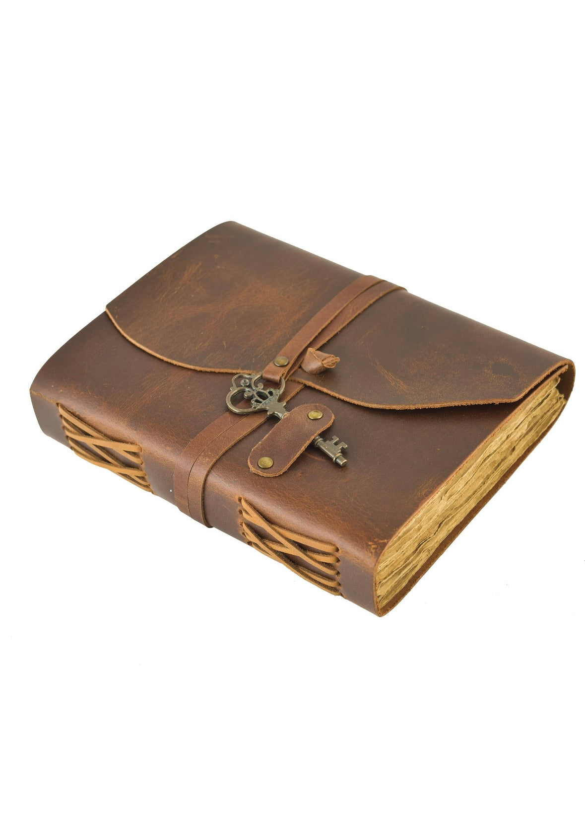 Key Lock Brown Journal