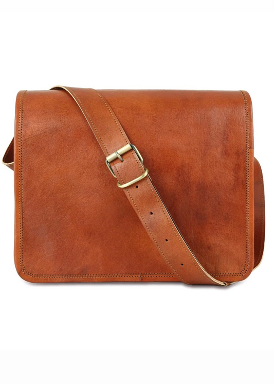 Vintage Brown Cross Body Slim Bag