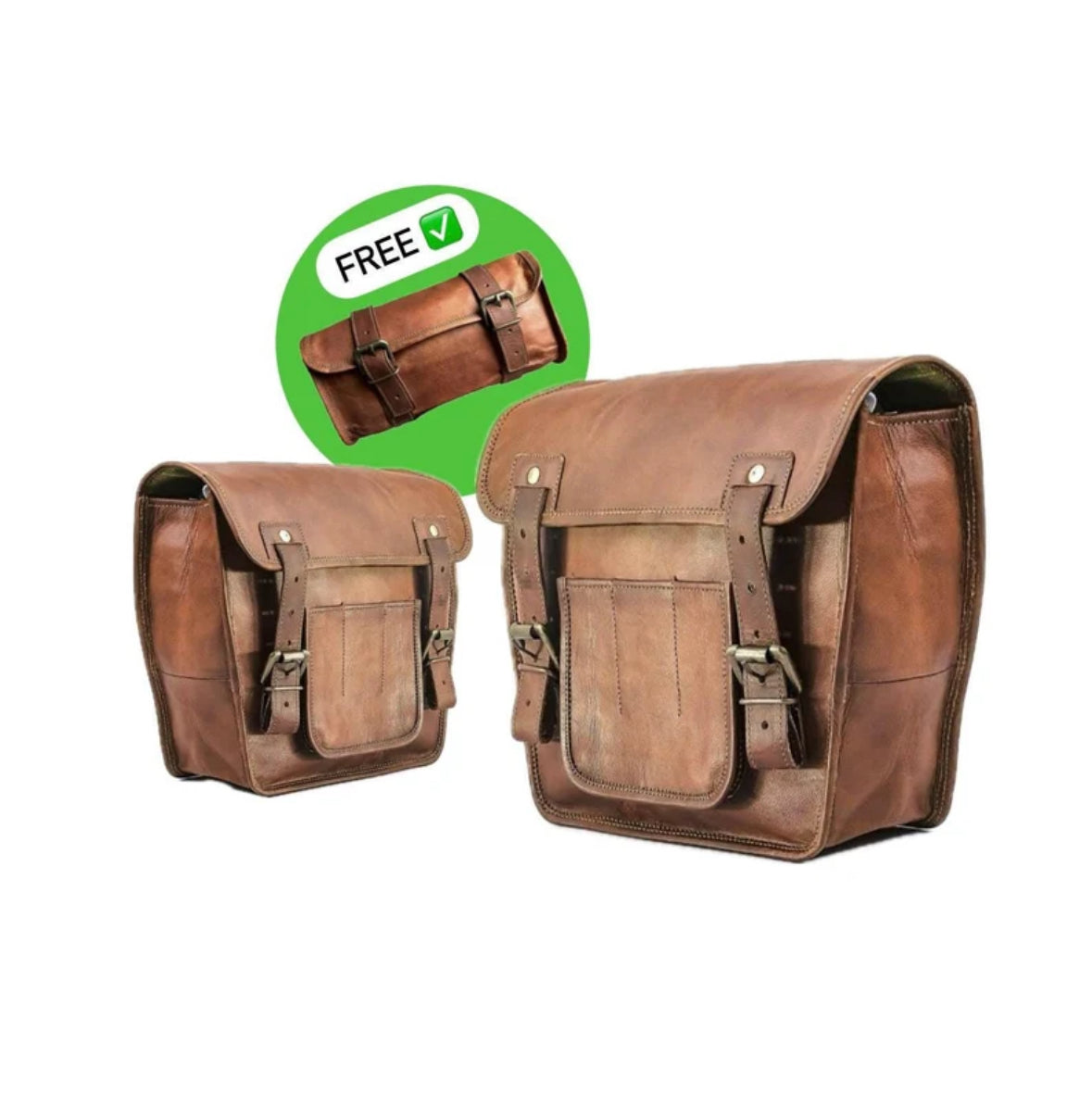 Rovo Brown Motorcycle Bag