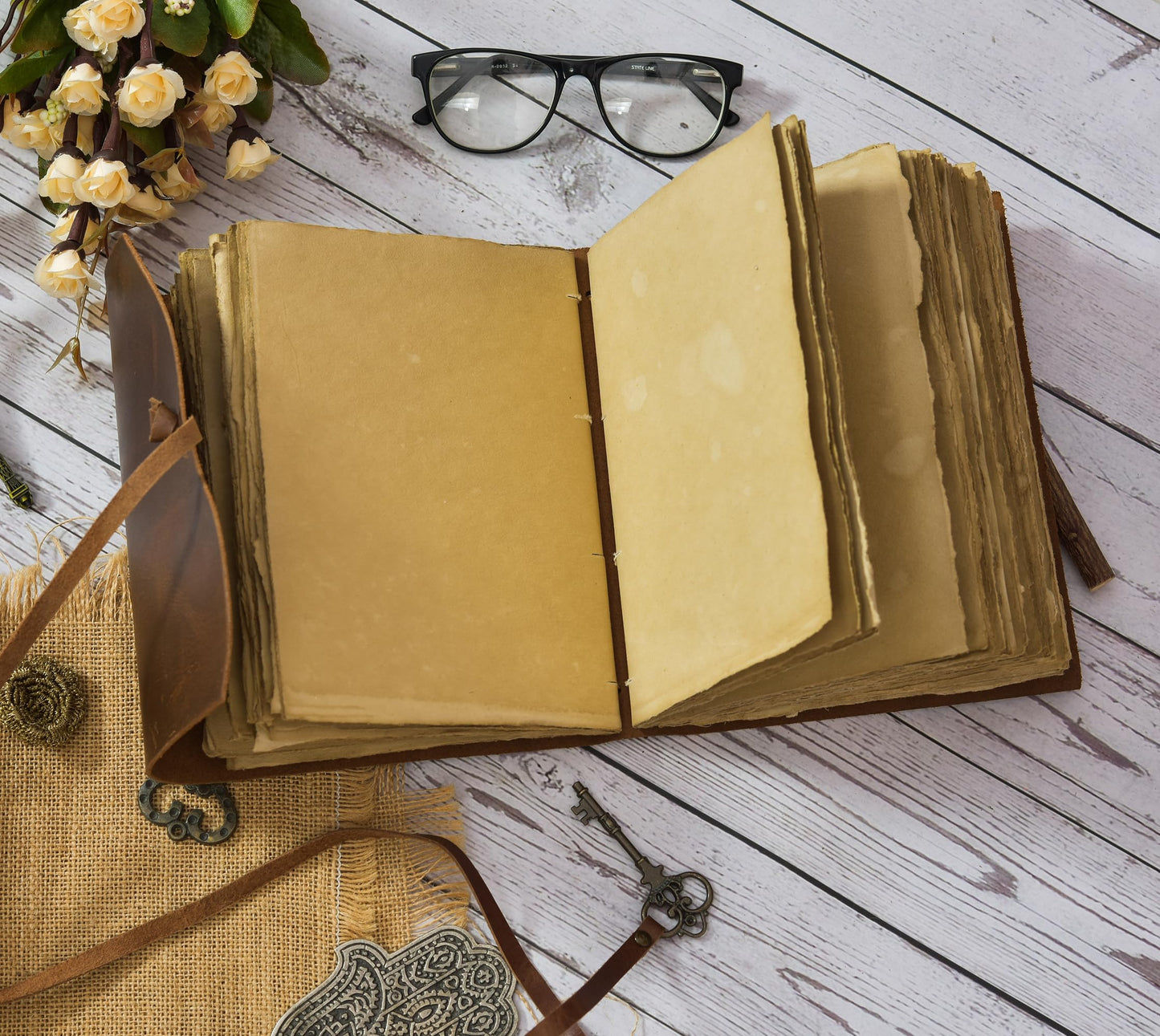 Key Lock Brown Journal