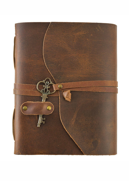 Key Lock Brown Journal