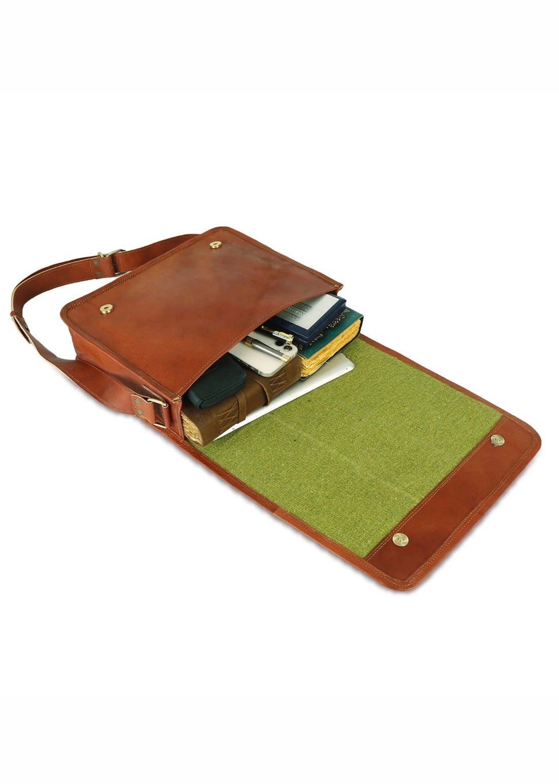 Vintage Brown Cross Body Slim Bag