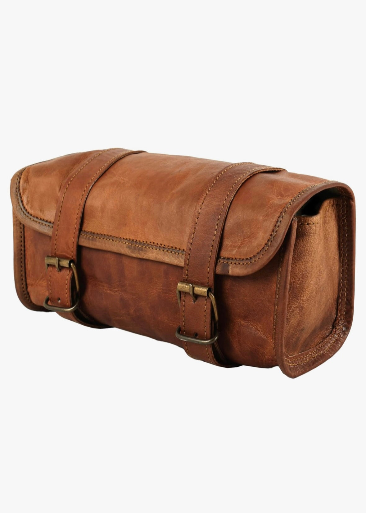 Brown Pouch Motorcycle Bag